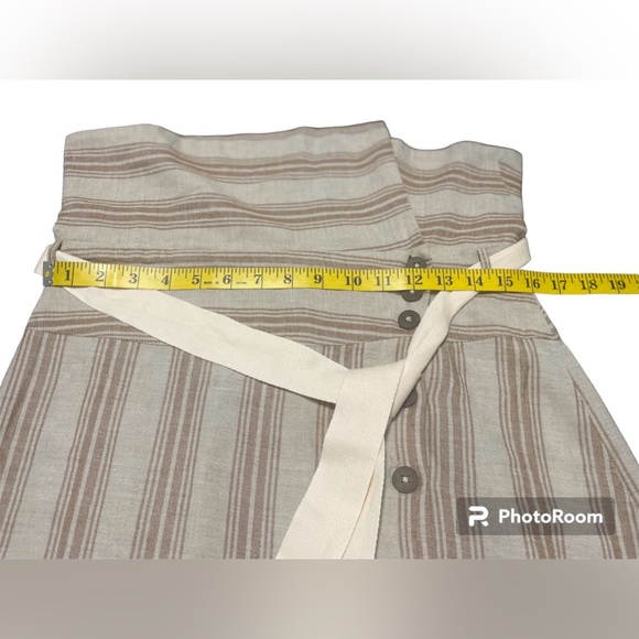 NWT Free People beige linen skirt, Size Medium - Picture 4 of 7